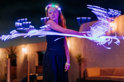 Multicolour Fiber Optic Whip