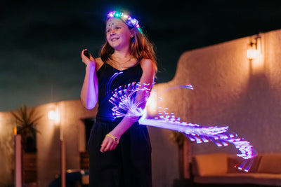 Multicolour Fiber Optic Whip