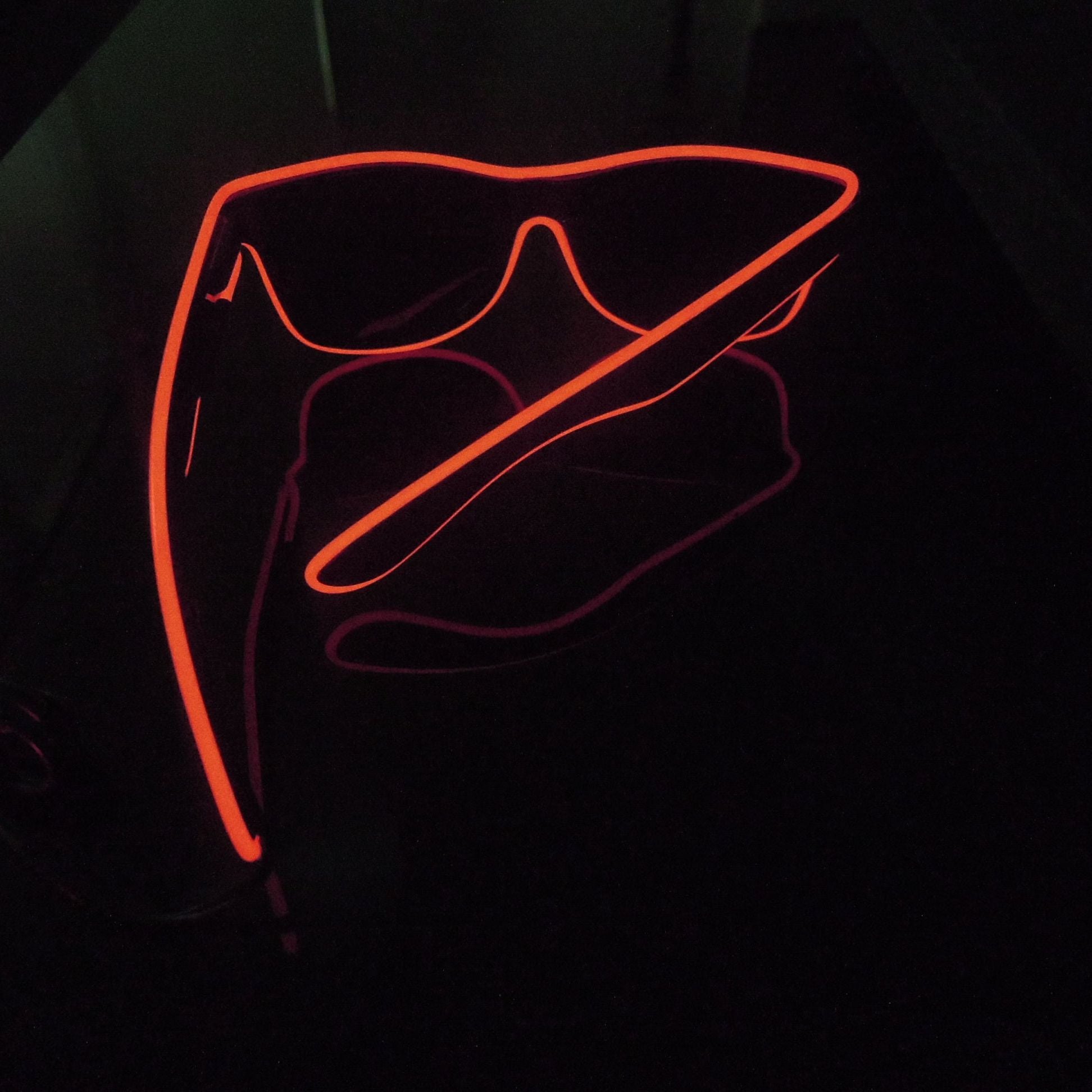 EL Wire Glasses - Leopard Frame