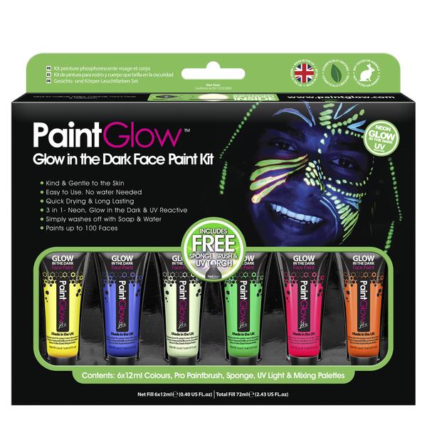 Glow in the Dark Face and Body Paint Kit