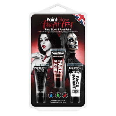 Fright Fest Face Paint and Fake Blood Set