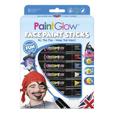 Face Paint Sticks, Sets of 6 Face Paint Sticks