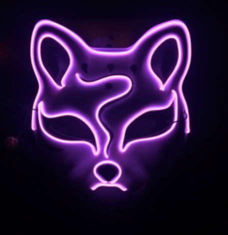 EL Wire Mask - Fox